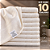 Kit 10 Toalhas Felpudas Branca Pet Shop - 100% algodão - Muito Absorvente - Imagem 1