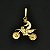 Pingente off-road motocross em ouro 12K amarelo - Imagem 1