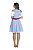 Vestido Azul Turquesa e Pink - Imagem 4