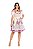 Vestido Rosa e Off White - Imagem 1