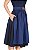 Vestido Midi Azul Marinho com Fivela - Imagem 3