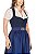 Vestido Midi Azul Marinho com Fivela - Imagem 2