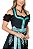Vestido Midi Verde e Preto - Imagem 2
