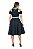 Vestido Midi Verde e Preto - Imagem 4