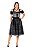 Vestido Midi Grafite e Preto - Imagem 1