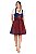 Vestido Azul e Vermelho Escuro - Imagem 1