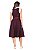 Vestido Midi Marsala com Fivela - Imagem 4