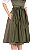 Vestido Midi Verde Musgo com Fivela - Imagem 3