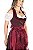 Vestido Midi Vinho com Avental de Renda - Imagem 2