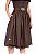 Vestido Midi Marrom com Fivela - Imagem 3