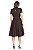 Vestido Midi Marrom com Fivela - Imagem 4