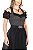 Vestido Preto Mescla com Fivela - Imagem 2