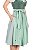 Vestido Midi de Veludo Verde Menta - Imagem 3
