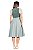 Vestido Midi de Veludo Verde Menta - Imagem 4