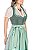 Vestido Midi de Veludo Verde Menta - Imagem 2