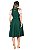 Vestido midi Verde Escuro com Avental de Renda Verde - Imagem 4