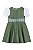 Vestido Infantil Verde e Xadrez - Imagem 2