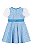 Vestido Infantil Azul Claro - Imagem 2