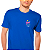 Camiseta Azul Royal em Algodão com Estampa DTF 7x7cm Personalizada - Imagem 1
