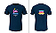 Camiseta Azul Marinho Personalizada DTF – Frente e Costas A4 - Imagem 1