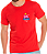 Camiseta Vermelha Personalizada DTF – Estampa Frente 7x7cm - Imagem 1