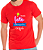 Camiseta Vermelha em Algodão Personalizada só Frente 20x28 cm - Imagem 1
