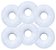 Rosquinhas Para Amamentação Absorventes Peito Lavável - 6 Un - Branco - Imagem 1