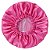 Touca De Banho De Cetim Luxo Ajustável Impermeável Antifrizz - Pink - Imagem 2