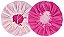Touca Atoalhada Banho Microfibra Dupla Ajustável + Xuxinha - Rosa / Pink - Imagem 3