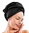 Touca Atoalhada Microfibra Turbante Pós Banho Luxo Promoção - Preto - Imagem 1