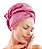 Touca Atoalhada Microfibra Turbante Pós Banho Luxo Promoção - Pink - Imagem 1
