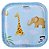 Esponja De Banho Infantil Microfibra Atoalhada - Azul Zoo - Imagem 2