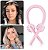Modelador De Cachos Cetim Curling Rod Sem Calor Antifrizz + 2 Xuxinhas - Rosa - Imagem 2