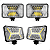Farol LED Universal 4x6 Pol 96w Retangular Com Seta Laranja X - 4 unidades para F1000 - Imagem 1