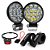Farol de LED 42w MINI + Suporte Abraçadeira + Interruptor Para Moto - Imagem 1
