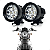 Farol de LED Milha Moto Cree 60w + Controle Guidão Prova Água 10000 Lumens - Par - Imagem 4