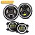 Kit 2 Farol LED 7 pol Angel 60w + 2 Milha 4 Pol p/ Jeep Wrangler - Imagem 6