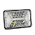 Farol LED Universal 4x6 Pol 96w Retangular Com Seta Laranja X - Par - Imagem 7