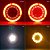 Lanterna Sinaleira Traseira em LED Redonda 15,5cm Angel Eyes Vermelho - Par - Imagem 5