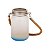 Lamparina de vidro jateado (fosco) degradê com cordão 400ml - Diversas cores - Imagem 1