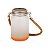 Lamparina de vidro jateado (fosco) degradê com cordão 400ml - Diversas cores - Imagem 2