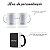 Caneca alça colorida Flork Humor - Já pode (preta) 325ml - Imagem 4
