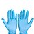 Luva Nitrílica SafeMax Sem Pó Azul Tamnho G - Imagem 2