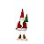 PAPAI NOEL M  VERMELHO COM ARVORE NA BASE EM METAL   F352683 - Imagem 1