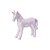 Unicórnio rosa cintilante em cerâmica F359508 - Imagem 1