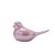 Pássaro rosa cintilante em cerâmica M F359510 - Imagem 1