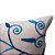 Capa de almofada off white c/bordados azuis C209746 - Imagem 2