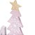 Ornamento Xmas cinza com árvore rosa em madeira F359499 - Imagem 3