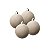 Bola Camurça Nude 8cm 4un - G150971 - Imagem 2
