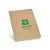 100 Cadernos A5 de capa flexível em cartão kraft 100% reciclado 93439 - Imagem 1
